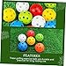 Yardwe 12pcs Golfing Balls Bulk Training Aids Hollow Balls Golf Training Indoor Practice Golf Supplies