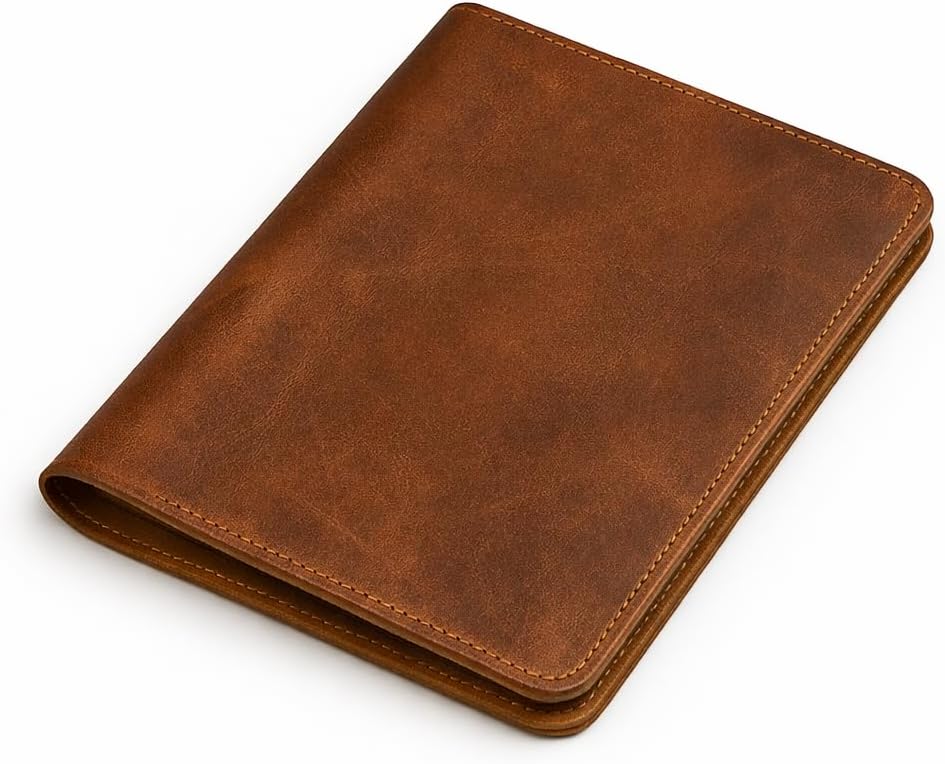 A5 Leather Journal 5.75x8.25 inches Refillable Journal Cover for Large Moleskine, Leather Handmade Notebook A5 Cover Large Leather Journal for Professionals