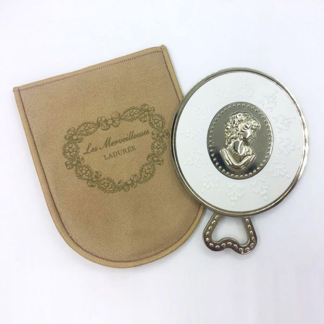 Amazon.co.jp: 箱・袋付き Ladurée ハンドミラー ラデュレ 手鏡