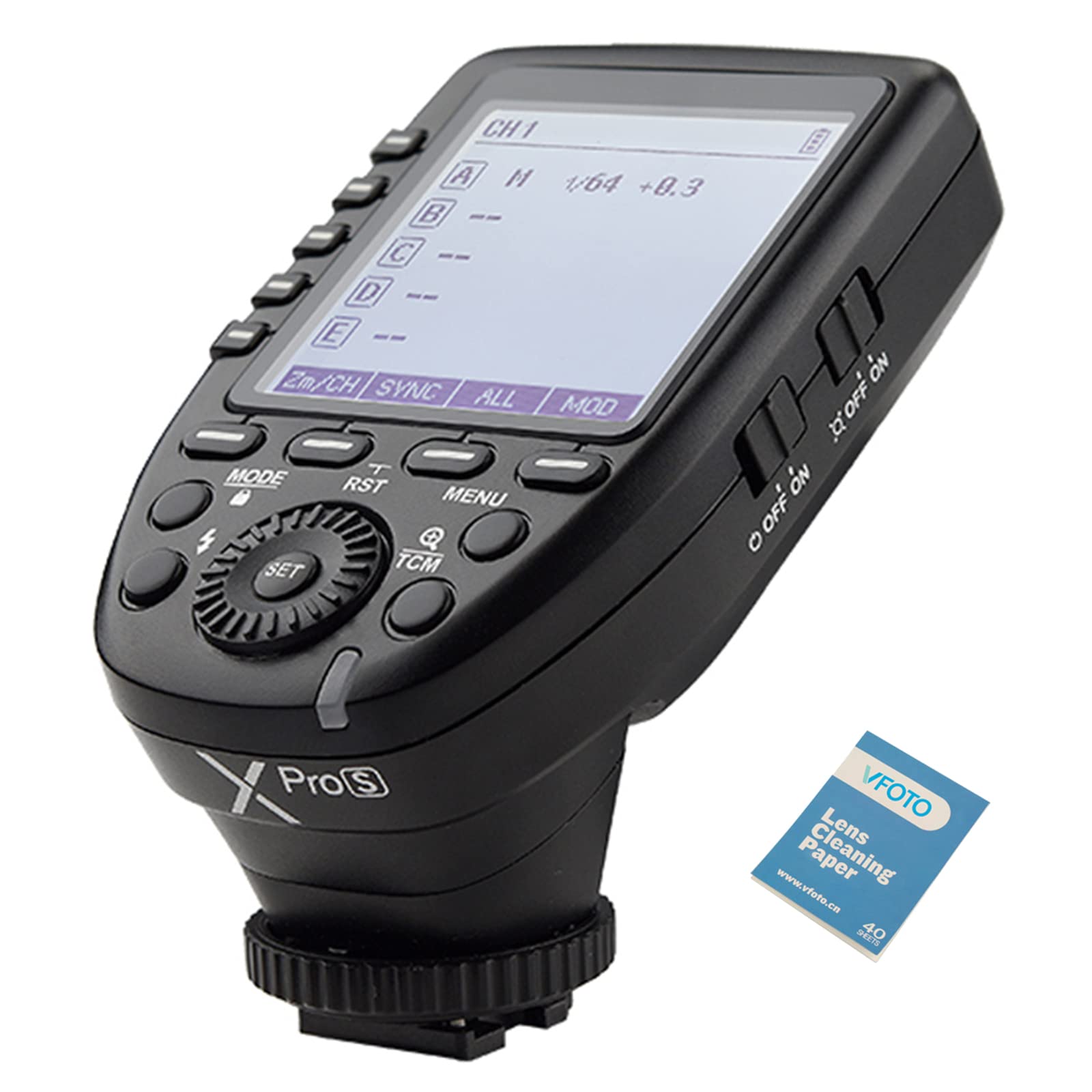 XPro-S Wireless Flash Trigger TTL HSS 1/8000s 2.4G Transmitter Compatible for Cameras Sony A77II A77 A99 ILCE-6000L A9 A7R A7RIII A350 DSC-RX10