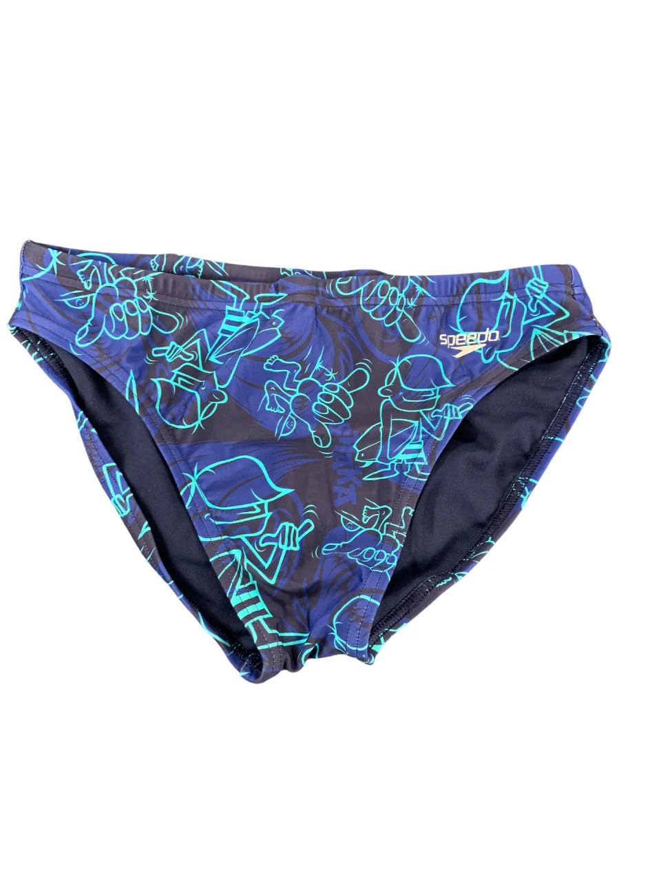 Speedo Men's Print Beachstar Brief 2" Brief, Hapuna Blue, 30