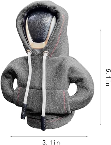 Miniatura 7 de NTING Sudadera con capucha para palanca de cambios de automóvil, funda para palanca de cambios, sudadera con capucha para palanca de cambios de