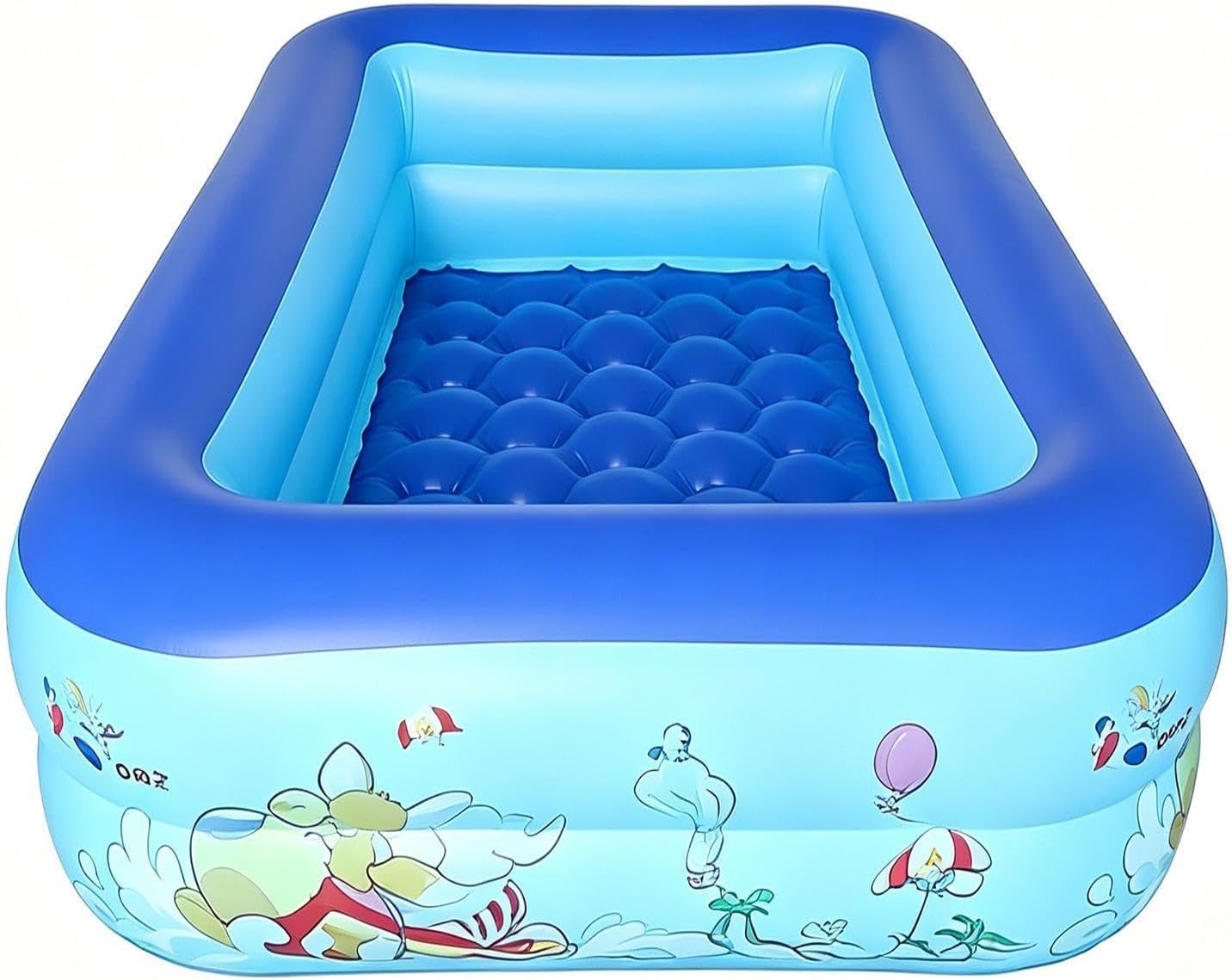 Inflatable Pools Rectangular Thickened – Oversized Marine Animal Adult, Kiddie Pool Backyard Indoor, Outdoor Garden Lawn Summer Water | Backyard Indoor Outdoor Garden Lawn Summer Water Party