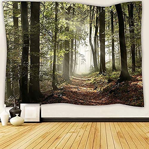 Tapisserie Murale A.Monamour - Forêt Brumeuse, Polyester 153x130 Cm, Décoration Intérieure/extérieure