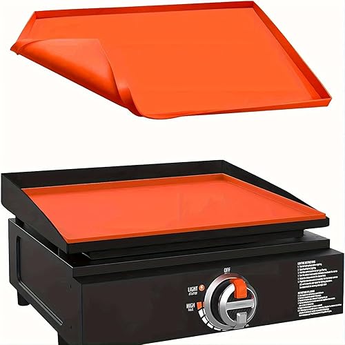 Miniatura 10 de Alfombrilla de silicona para parrilla de gas Blackstone de 36 pulgadas, resistente y reutilizable, adecuada para parrilla de barbacoa al aire libre,