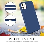 DUEDUE for iPhone 11 Case Liquid Silicone Slim Cover with Microfiber Lining Shockproof Protective Phone Case for iPhone 11 6.1 inch Cobalt Blue