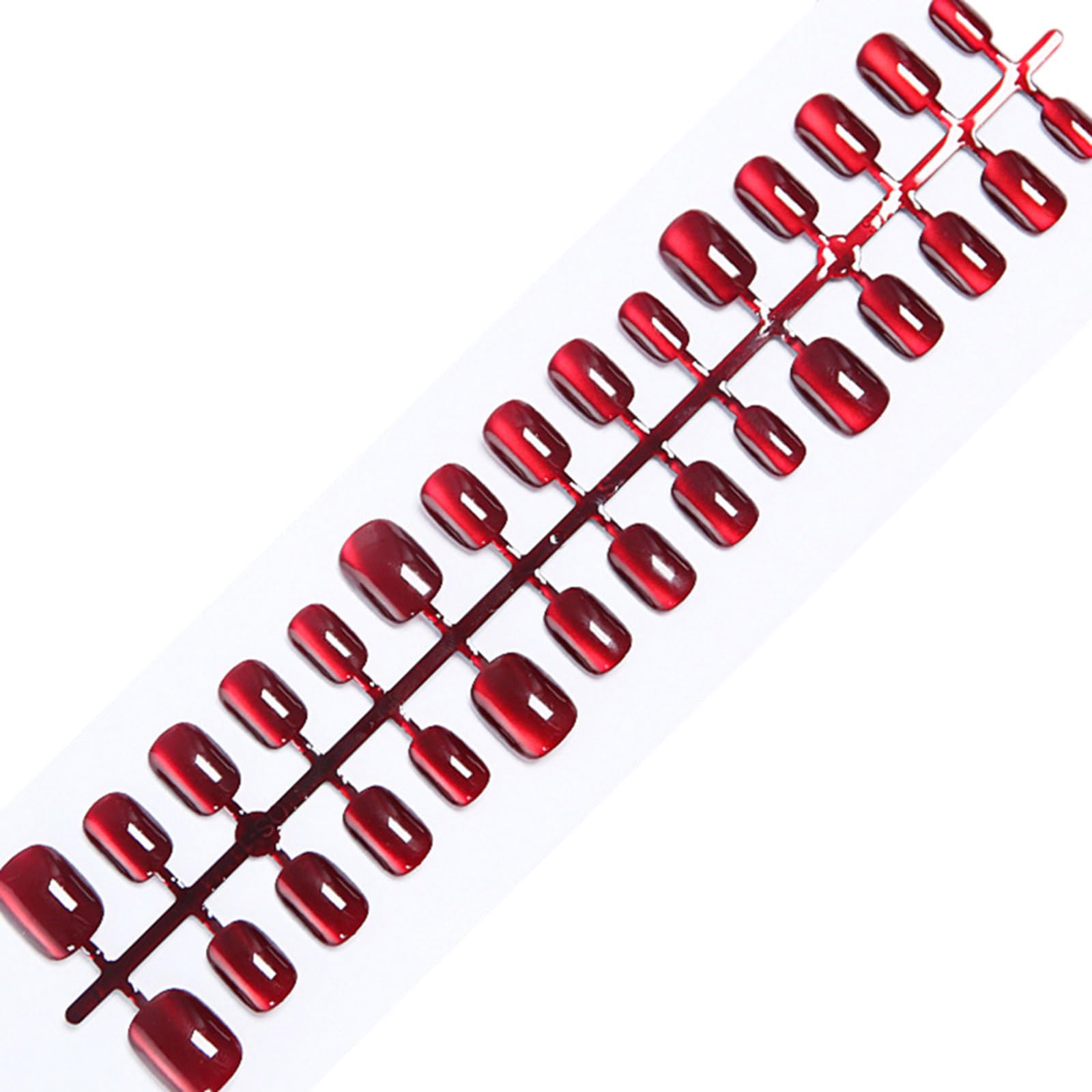 30 Cats Eye Press On Nails Almond/Short Square/Coffin Fake Nails Acrylic False Nails Stick On Nails Glues On Nails Kits