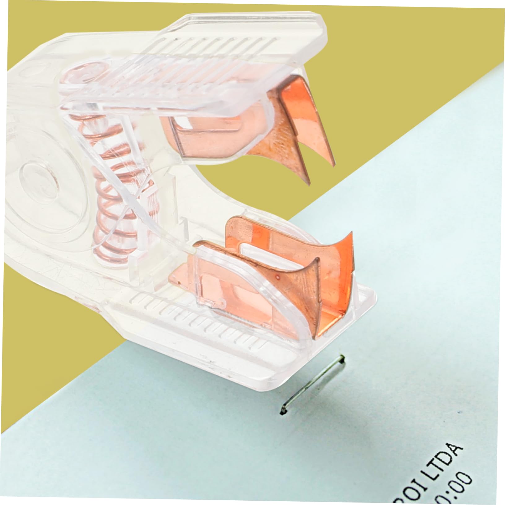 Uonlytech 5 Set Hole Punch Nail Picker pesante fare leva ufficio Punker Cartoleria buco levapunti heavy duty estrattore di cucitrice estrattore di punti portatile levapunti multiuso plastica
