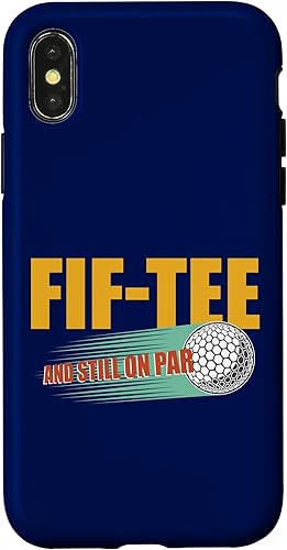 Miniatura 1 de iPhone XXS Fif-Tee and Still on Par 50th Birthday Golf 50 Year Old Golf Case