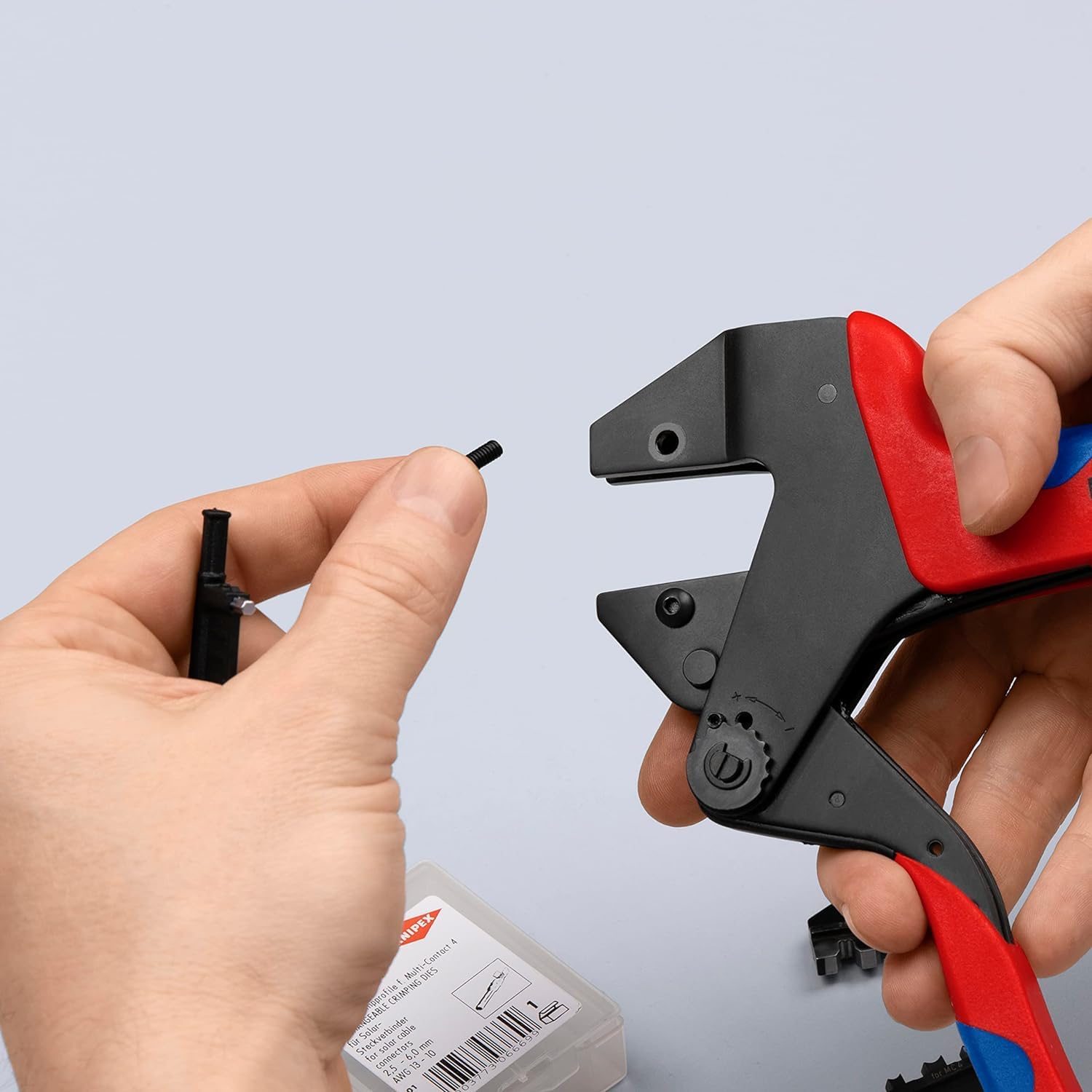 KNIPEX Szczypce do zagniatania typu Crimp System do wymiennych matryc zagniatających z osłonkami wielokomponentowymi 200 mm, 97 43 200