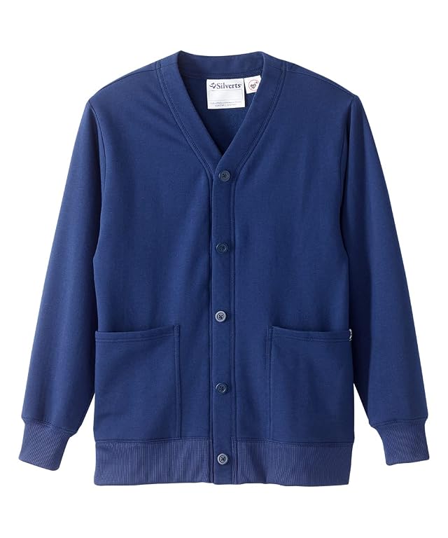 Womens Magnetic Button Adaptive Two Pocket Fleece Cardigan