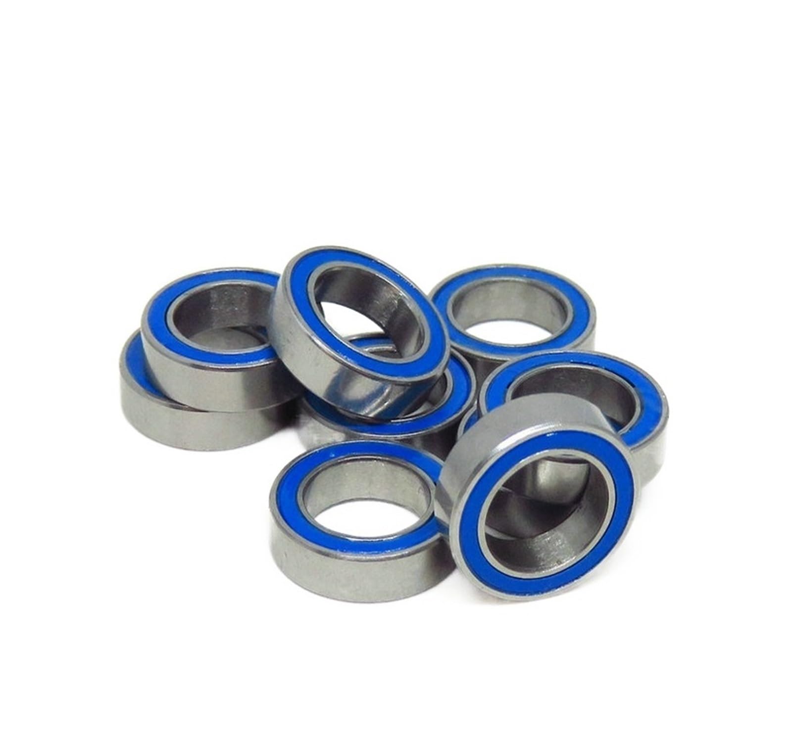 VSPPJYFG Bimetal Seal Shield Micro deep Groove Bearing 10pcs MR85-2RS 5x8x2.5mm Miniature Ball Bearings Blue Seals Bearings