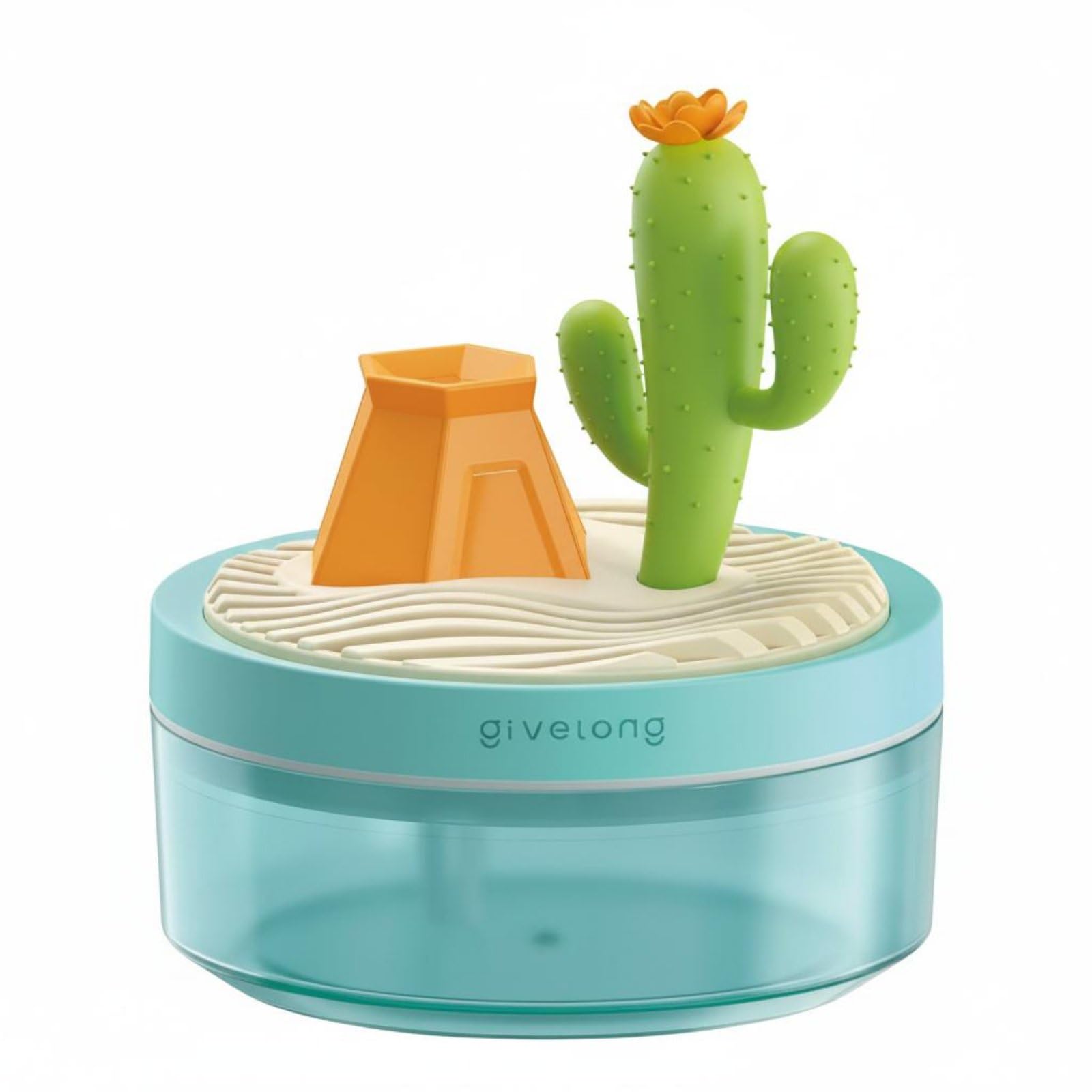 Quiet Mini Desktop Humidifier Intermittent Spray Desktop Humidifier Type-C Auto Shut-Shut Down for Office, Bedroom, Dormitory, Gl602 Cactus | Home & Garden | Home Improvement-image-8