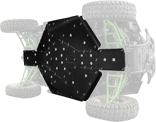 Miniatura 3 de SuperATV Placa deslizante completa para Kawasaki Teryx (ver ajuste) | Protección completa de frente a espalda | Puertos de drenaje facilitan la