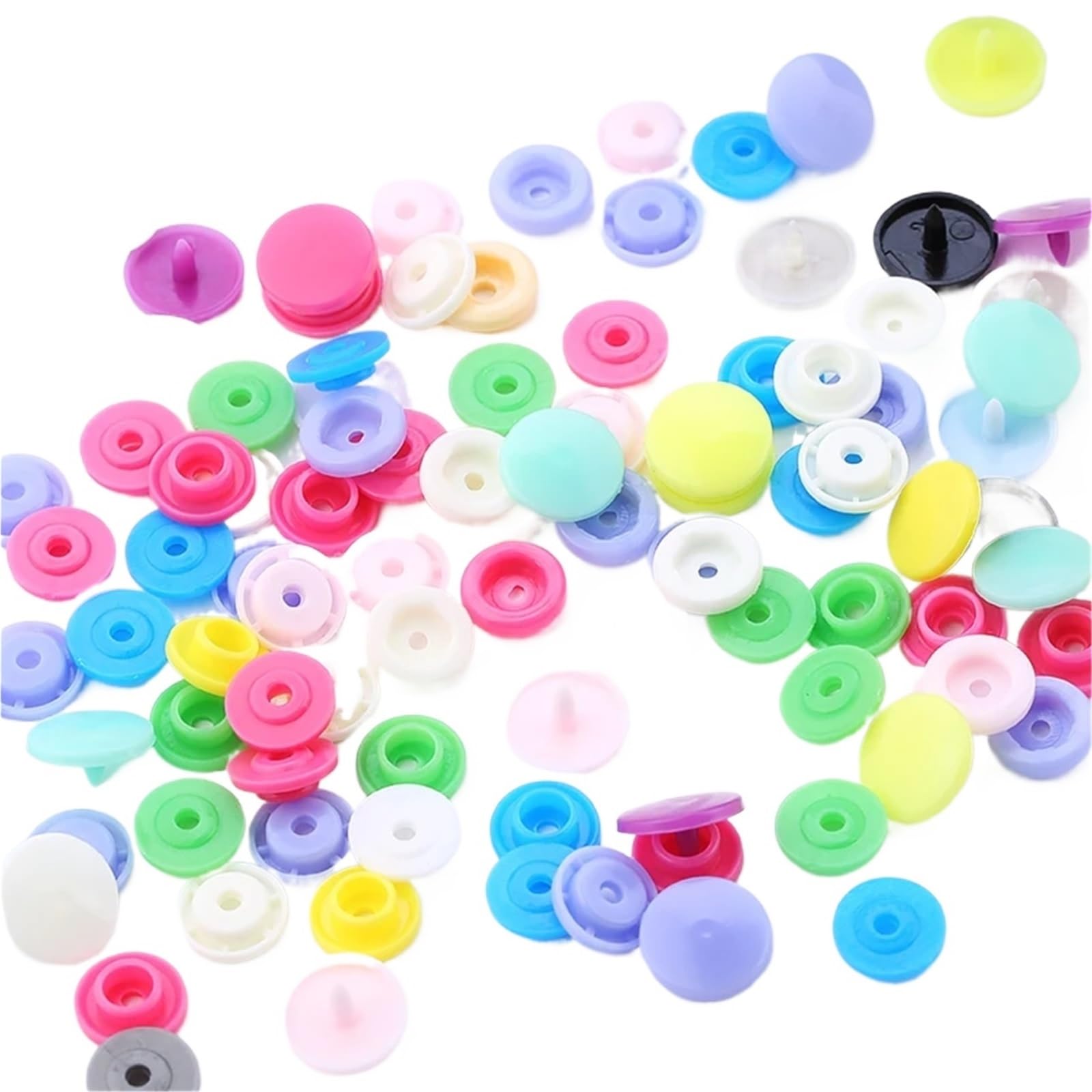 Press Studs Snap 1000Sets Matte Plastic Snaps Button Fasteners T3/10mm T5/12.4mm Resin Garment Accessories(B28)