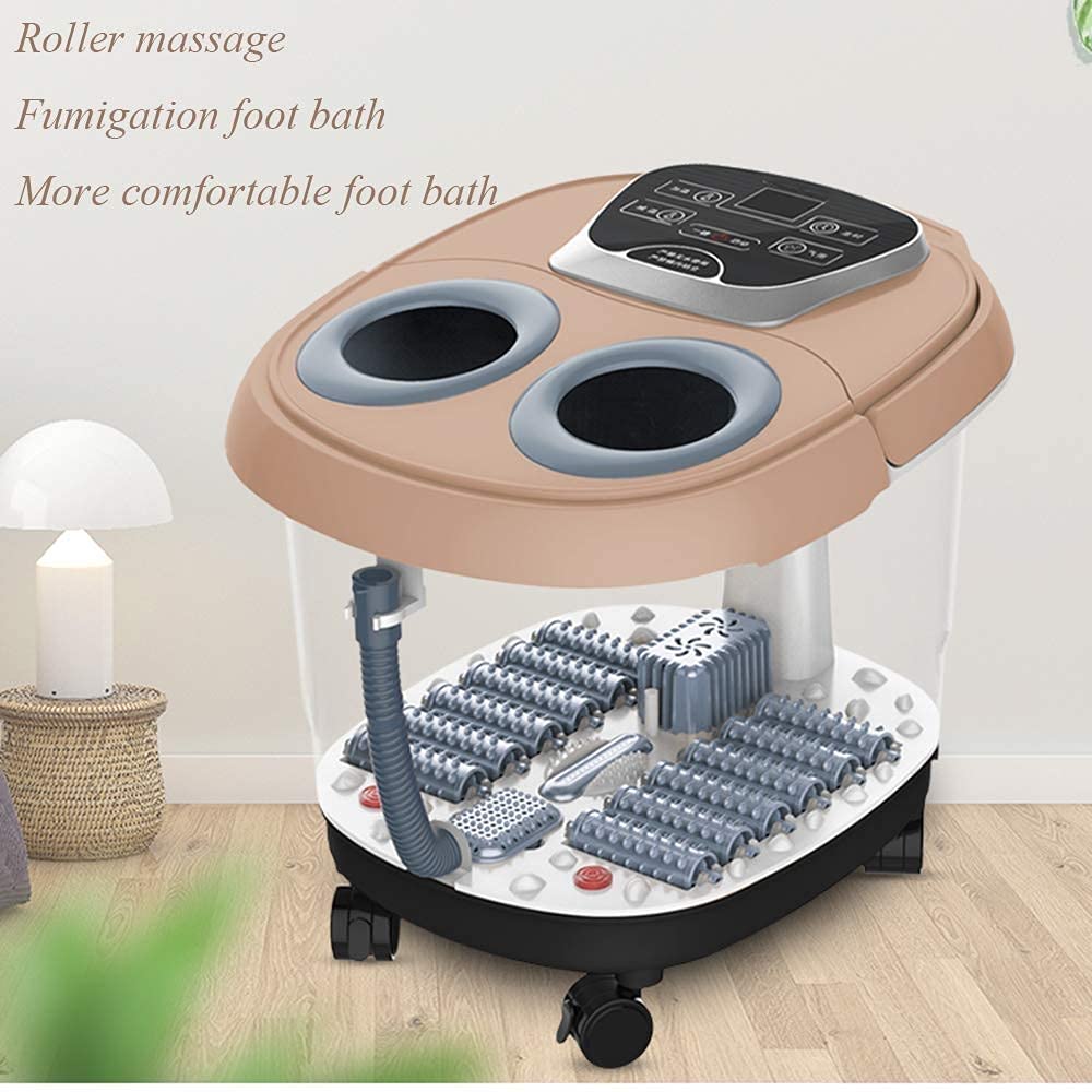 HMTE Massaggiatore Elettrico per pediluvio con Calore Massaggiatore motorizzato per pediluvi con Calore