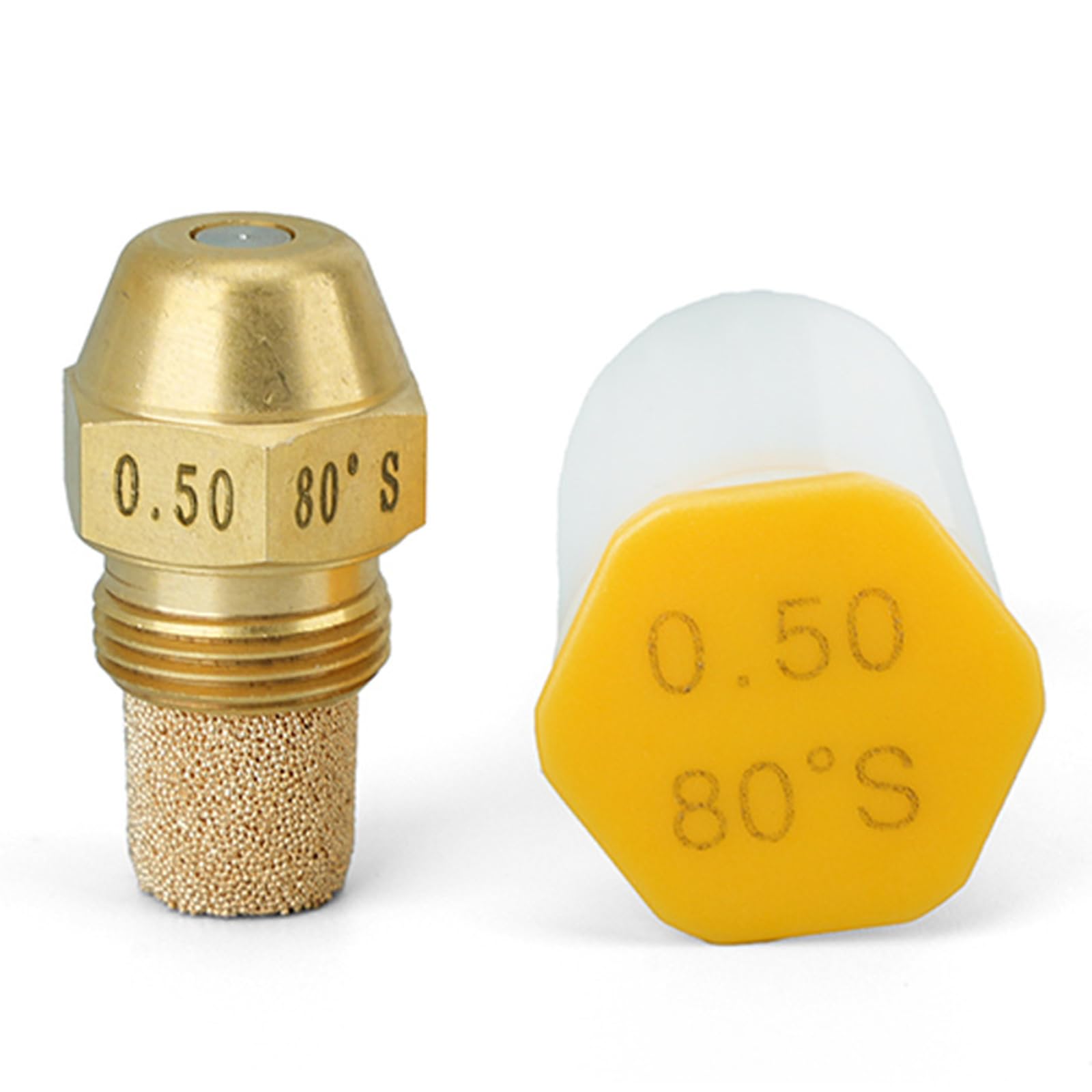 Alksubbm Bronze/Coal 80 Degree Metal Fuels Furnaces Nozzle High Efficiency Nozzel For Industrial Heating Equipment With 14 Gph Option Stove Nozzle Combustion