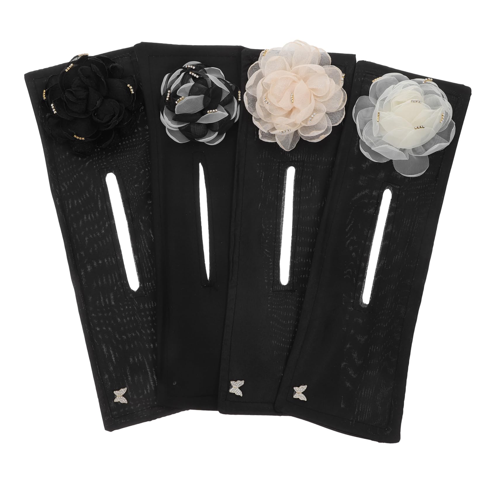 Ipetboom 4Pcs Flower Hair Bun Maker Twisted Bun Maker for Women Lazy Hair Curler Stylish Hair Styling Tool for Parties Travel Everyday Use