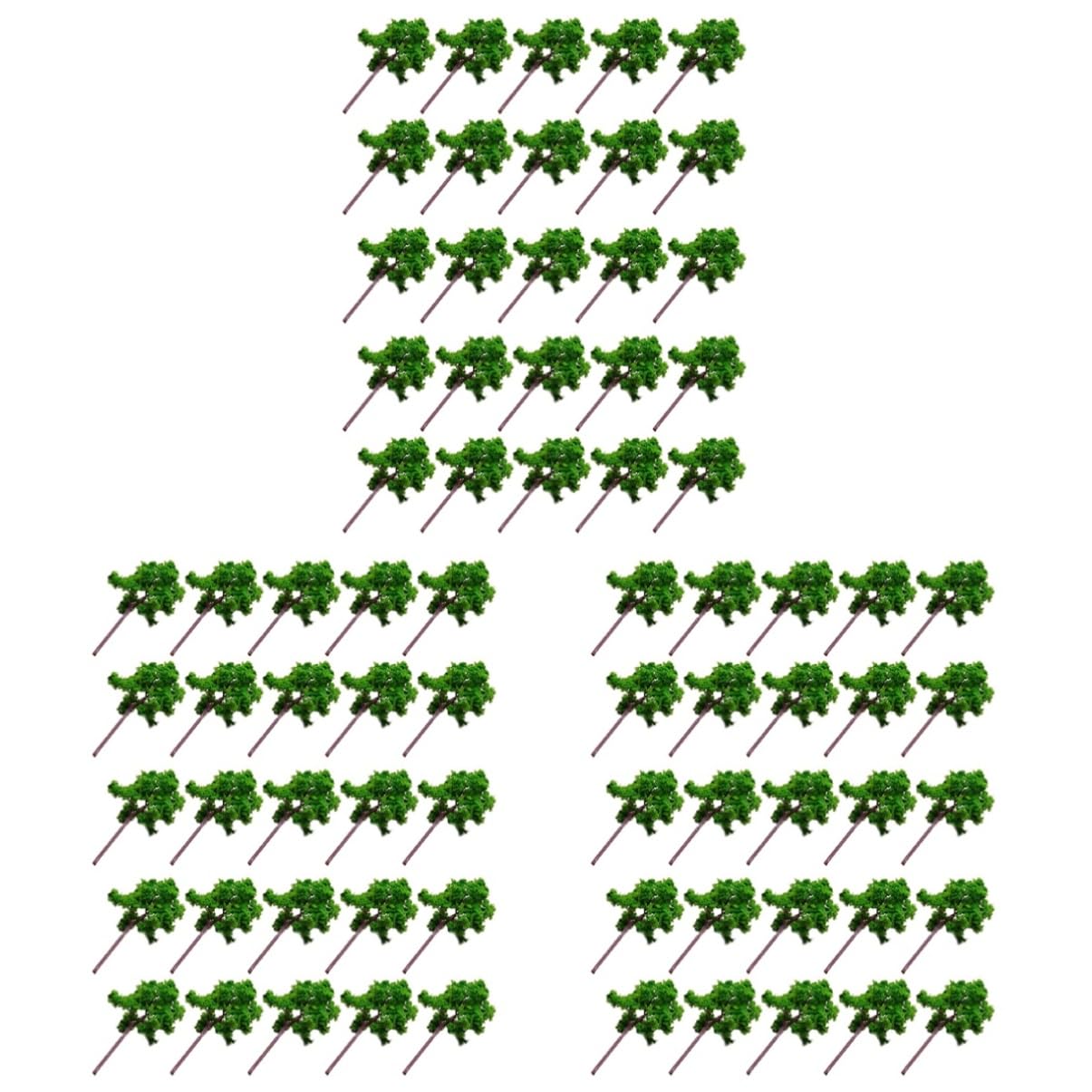 Gadpiparty 75pezzi Alberi Miniatura Verdi Per Modellismo Decorazione Paesaggistica Per Diorami e Treni Materiale Per Casa e Ufficio
