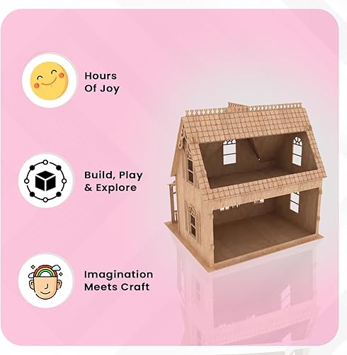 Miniatura 3 de Bird's Wood Shack Anne Shirley - Modelo de madera 3D de casa de muñecas - Miniatura sin pintar hecha a mano - Diseño cortado con láser de abedul