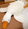 Ryttir Giant Goose Plush - 35 Extra Soft Duck Stuffed Animal Hugging Pillow with Rotund Belly,Safety Nursery Decor & Sensory Comfort Toy,Cuddle Christmas Companion for Kids