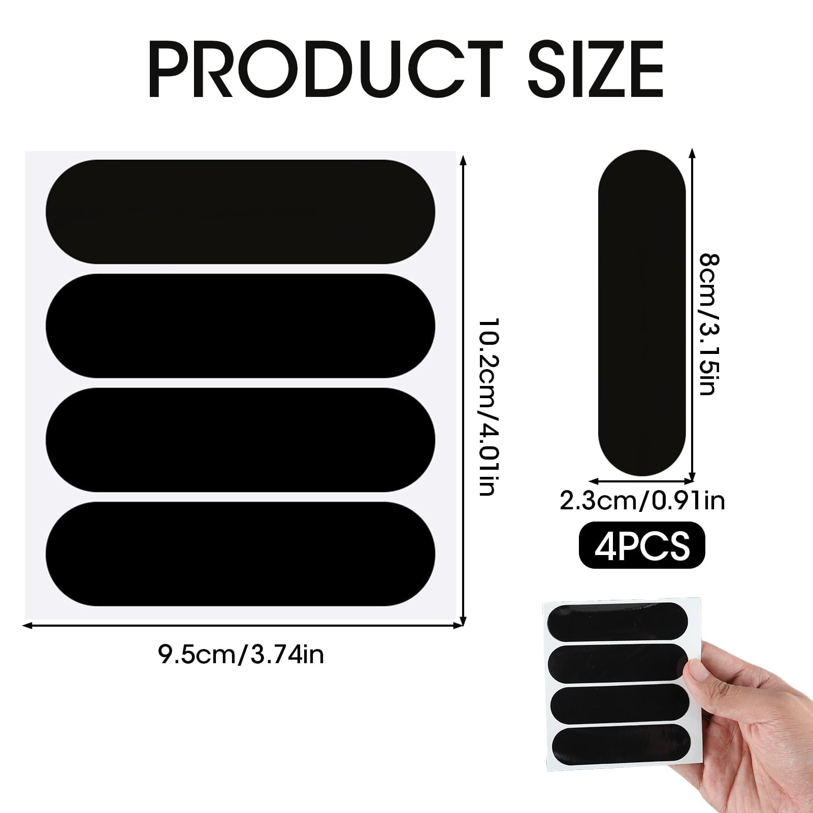 YDHfdc 40 Pezzi Nastro Riflettente Per Bici - Adesivi Sicurezza Impermeabili Per Caschi, Skateboard E Veicoli - Foto 4