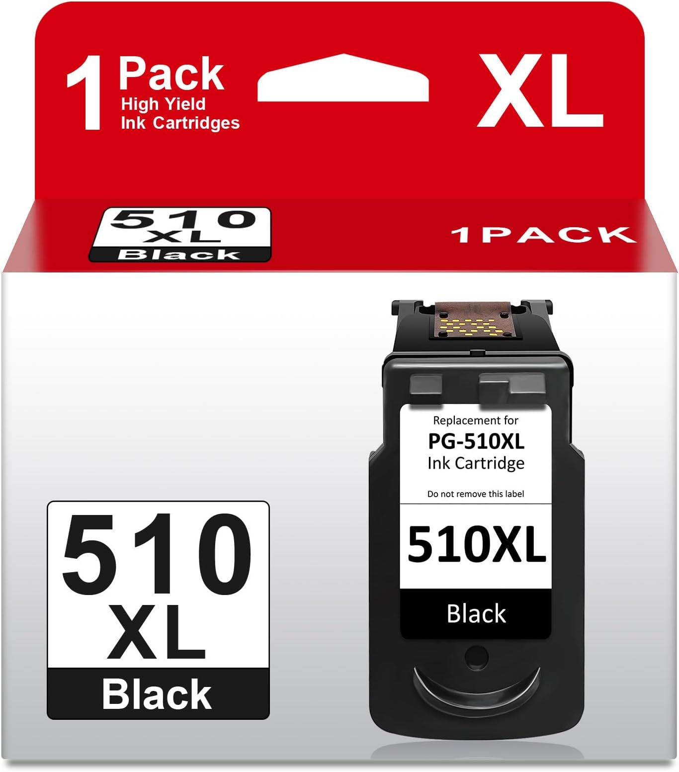 Neiber 510 Ink Cartridges, PG-510 Black Compatible for Canon 510 Black Ink Cartridge, Printer Ink 510 XL Compatible with Canon Pixma MP480 MP250 MX410 MP495 MP280 MP490 MX340 iP2702 MX330 (1 Pack)