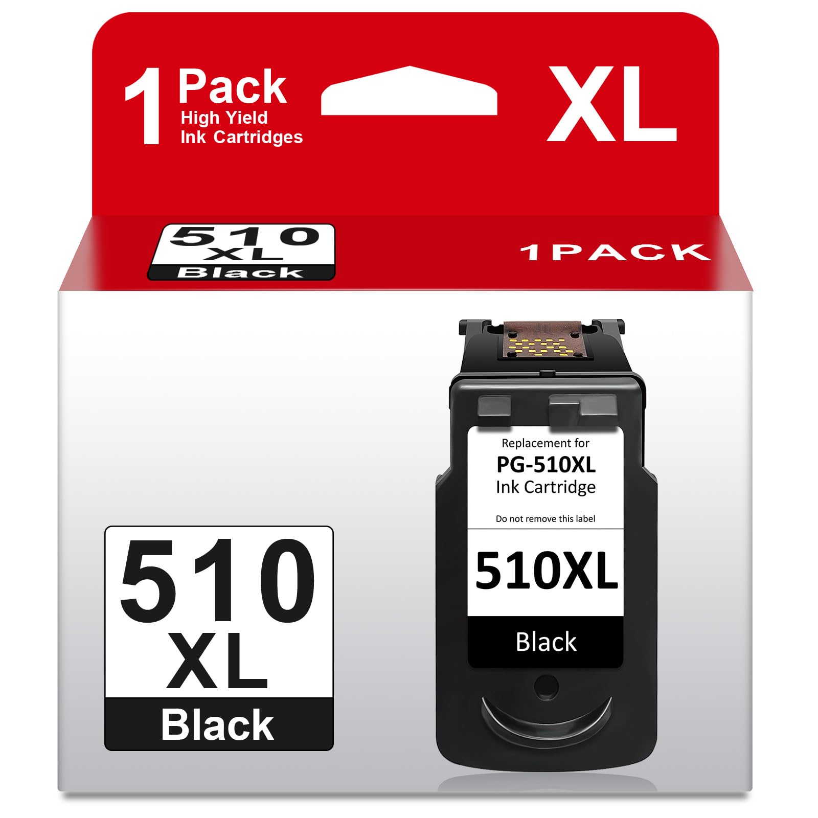 Neiber 510 Ink Cartridges, PG-510 Black Compatible for Canon 510 Black Ink Cartridge, Printer Ink 510 XL Compatible with Canon Pixma MP480 MP250 MX410 MP495 MP280 MP490 MX340 iP2702 MX330 (1 Pack)