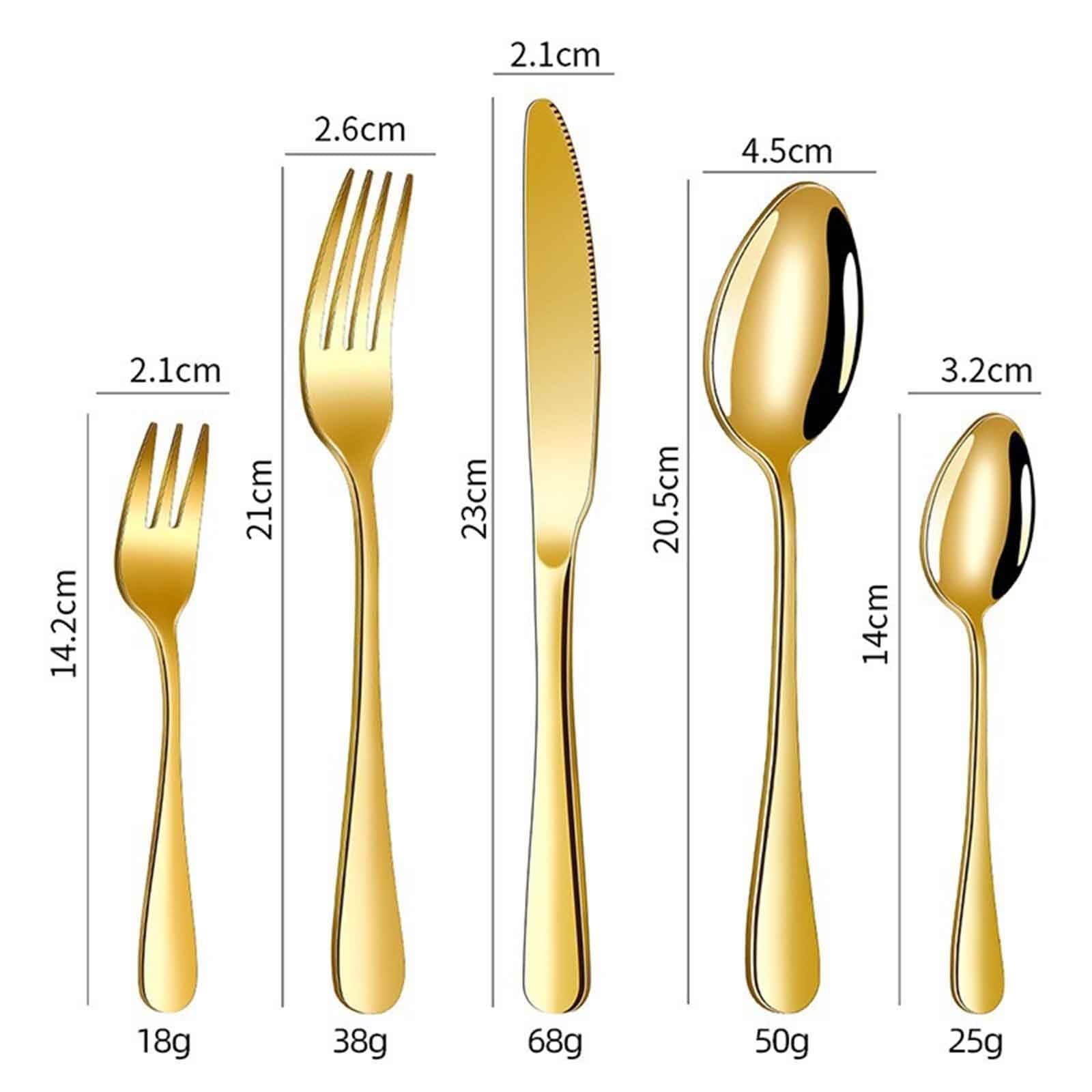 Service De Couverts 30 Pièces En Acier Inoxydable, Pour 6 Personnes,acier Inoxydable Couverts, Ensemble De Couverts Élégant Couverts Pour La Famille, Les Fêtes, Les Hôtels, Les(Black)