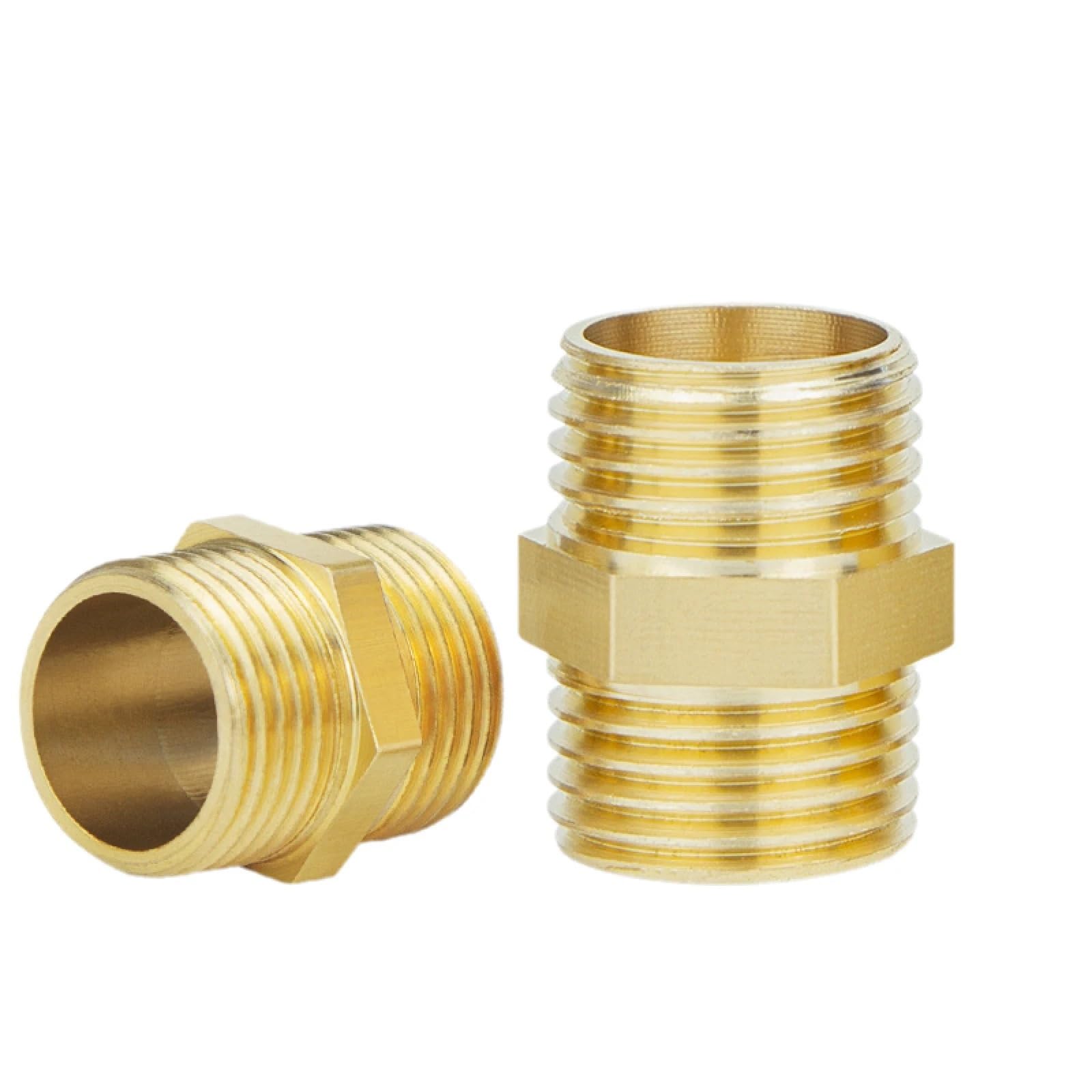 Boccola Di Riduzione In Ottone 10 pezzi adattatore for tubo in ottone 1/2 3/4 1/4 pollici maschio a femmina connettore filettato riduttore for la conversione delle dimensioni(F-M-4-6-10PCS)