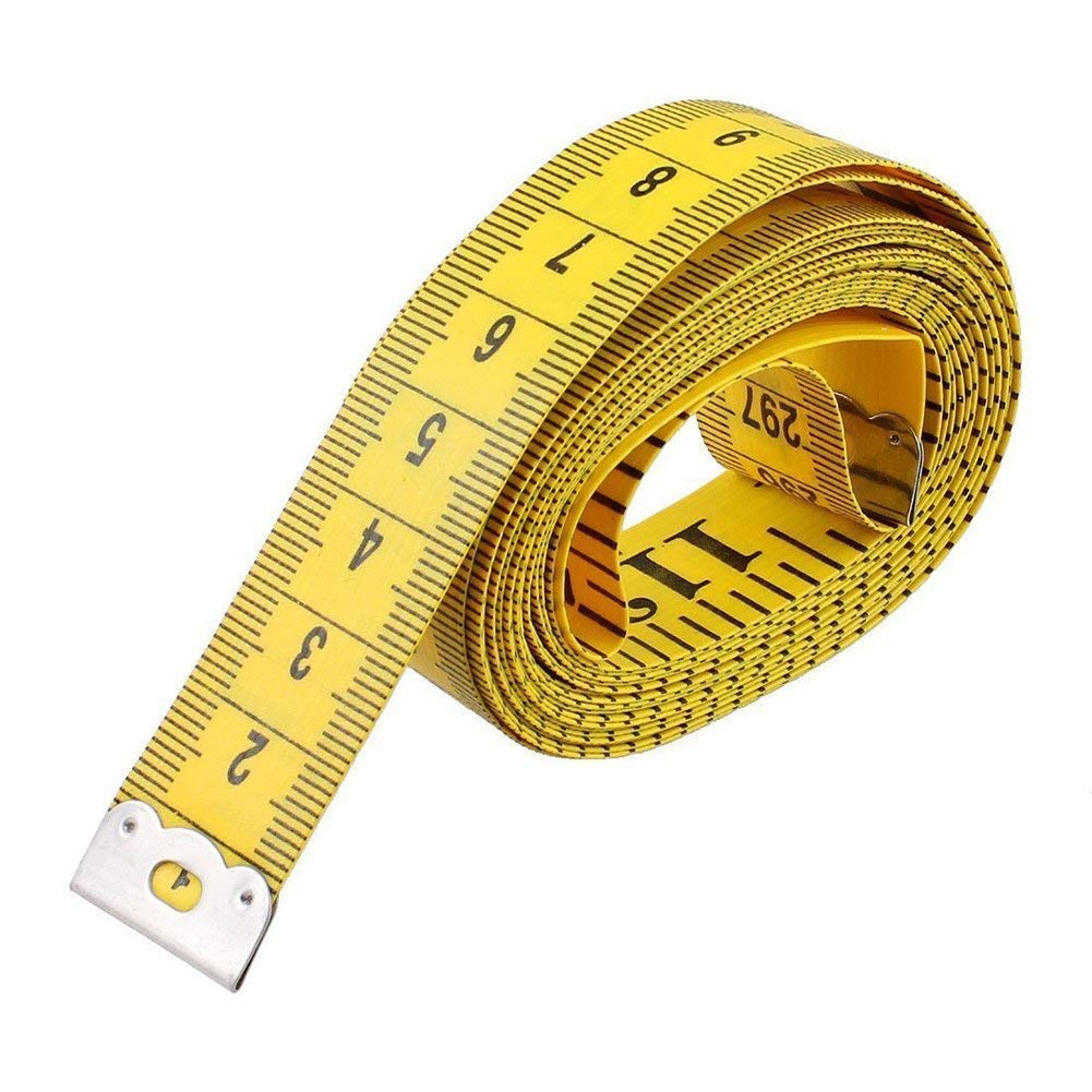RWRAPS 1 Cinta métrica de 120 Pulgadas, Cinta métrica Suave para Coser a Medida, Cinta Plana, Regla métrica para el Cuerpo, Herramienta de diseño de confección, Bonito diseño