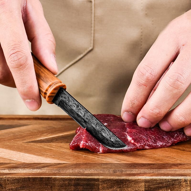 Kneefcy Classic Stainless Steel Knife with Durable ABS Grip β Professional Kitchen Knife for Cutting, Slicing and Chopping Vegetables, Meat, Fruits and Household Cooking Utility Use 3