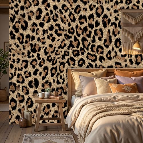 Papier Peint Non Adhésif Guépard 400x280 | Solution Murs Imparfaits Salon