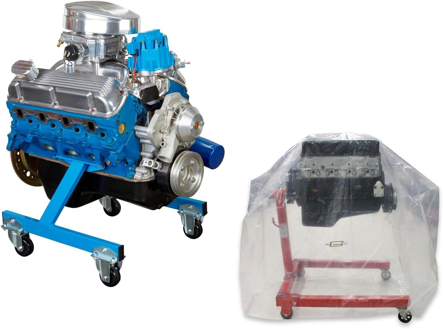 Speedway Motors SBF Engine Storage Kit with Steel Mounting Plates and Hardware, Secure Engine Storage Solution for 289, 302, 351W