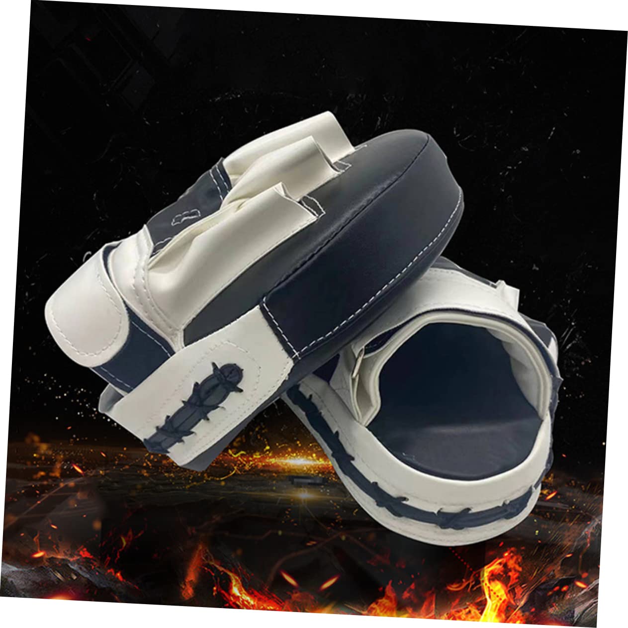 Mipcase Thai Focus Mitts for Kickboxing Taekwondo Training Durable Boxing Hand Pads with Five Finger Slots for Comfortable Grip High Density Construction for Sparring