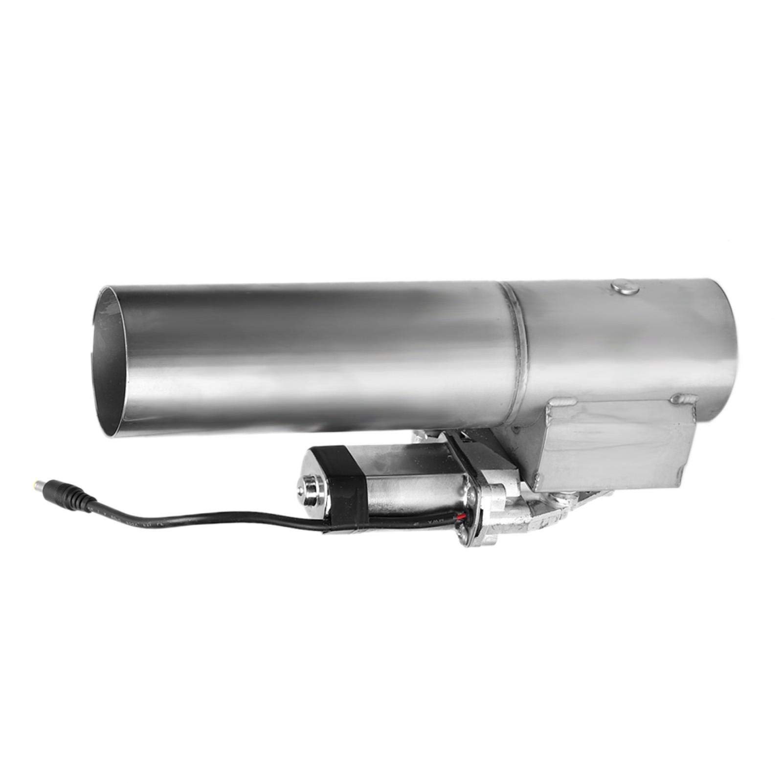 Qiilu Control Remoto de válvula de Corte en E de Tubo de Bajada de Escape eléctrico de Acero Inoxidable de 2,5 Pulgadas V5p478