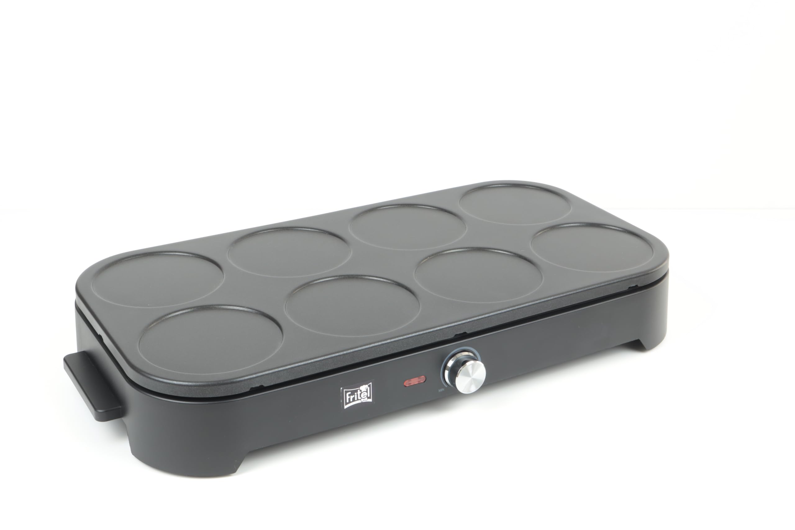 Fritel PM 2260 Pancake Maker - crêpière - sucré ou salé - 8 pièces par cuisson - petites crêpes de 15 cm de diamètre - Sans PFAS - 1500 watts - 1 à 8 personnes