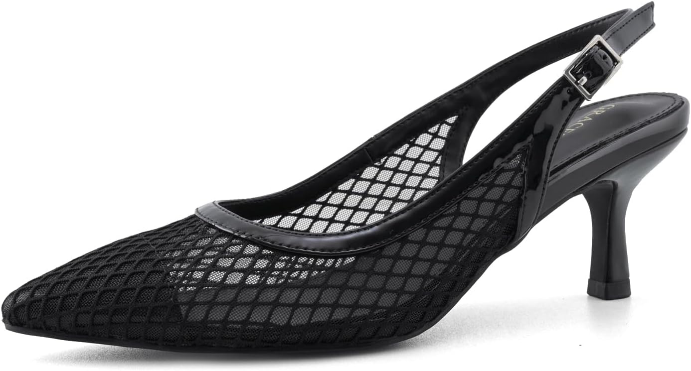 Slingback Heels Women - Pointed Toe Comfort
