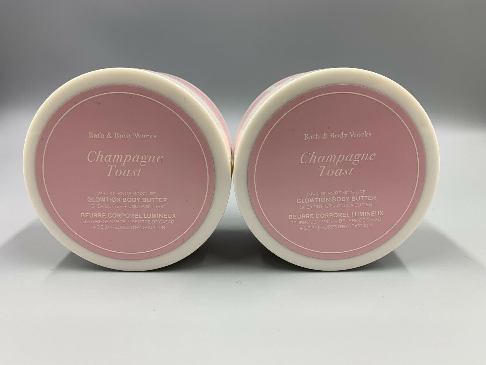 2 Champagne Toast Shea & Cocoa Body Butter 6.5 oz ea Glowtion