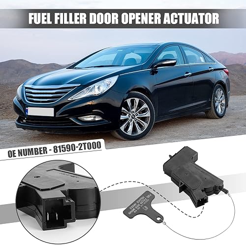 Miniatura 2 de Actuador de bloqueo de puerta de combustible 81590-2T000 compatible para Hyundai Sonata 2015-2019 para Kia Optima 2011-2020