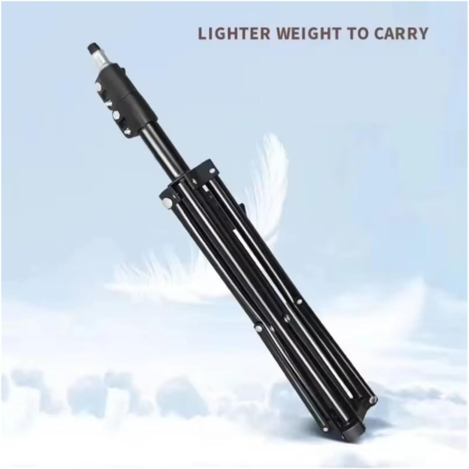 Live Tripod Video Recording Selfie Landing Monpod Foldable 56cm-160cm Extendable Mobile Phone Stand Holder，Compatible for All Camera(with Clamp)