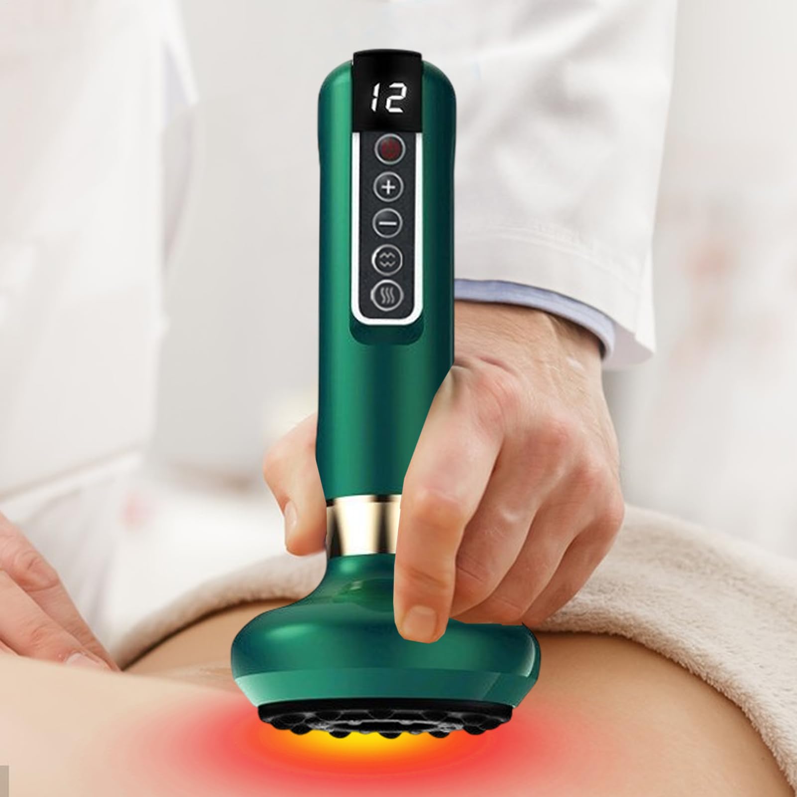 Masajeador Anticelulítico, Masajeador de Celulitis con Ventosa, Velora Celulitis, Ajustable De 12 Niveles, vibración De Carga Inalámbrica Para Los Muslos Del Vientre En El Cuello En Casa