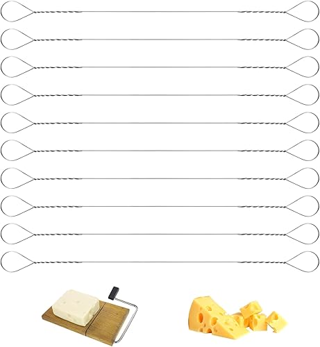 Miniatura 1 de 10 piezas de 5.7 pulgadas de alambre de repuesto de acero inoxidable cortadores de queso cortadores de queso, cortador de mantequilla de mano,