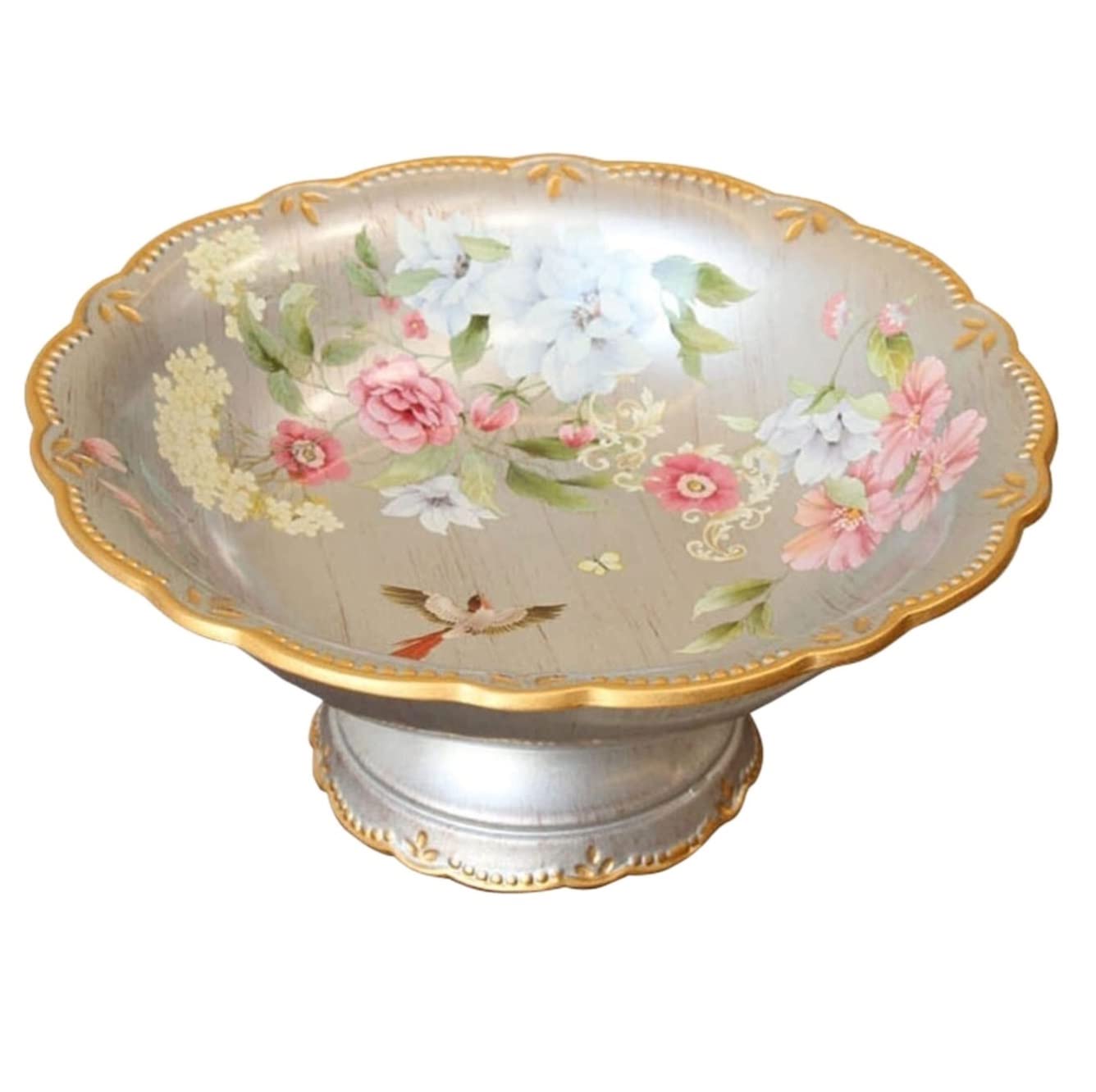 Dekoracyjna Misa Na Cokole, Chiński Retro, Ręcznie Malowany Talerz Na Owoce, Ceramiczna Miska Na Owoce, Porcelanowa Miska, Dekoracja Domu, Miska Na Owoce, Kosz Na Owoce