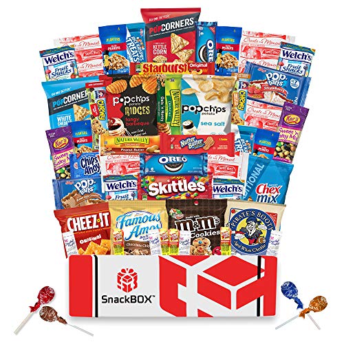 Care Package for College Students (50 Count) Great for Military, Fathers Day, Finals