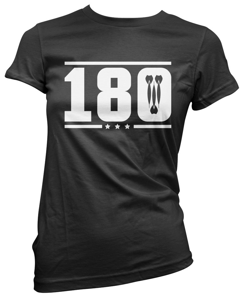 Hotscamp Women's Black 180 Dart T-Shirt - 12