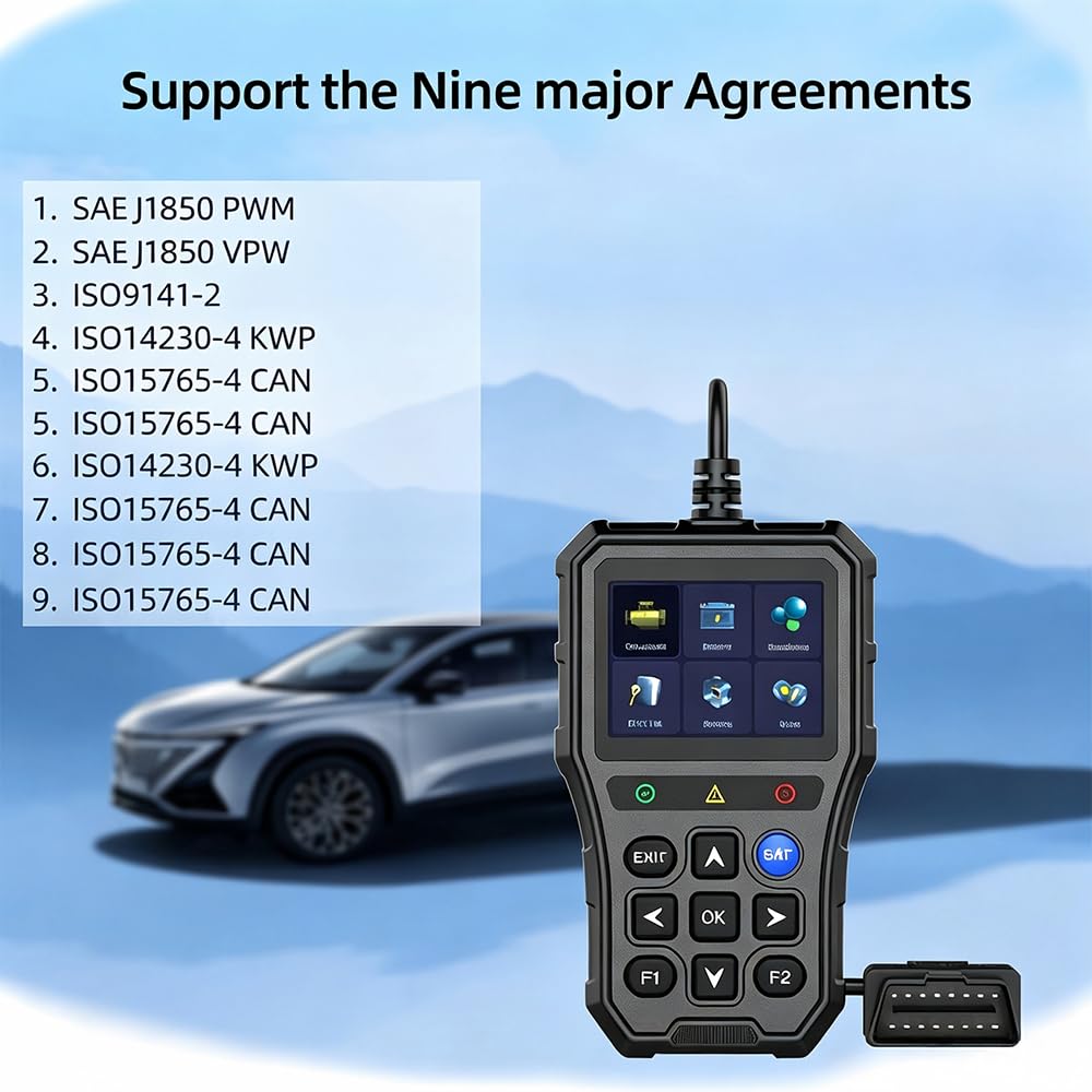 Escáner OBD2 Coche para Audi RS7 RS Q8 S4 S5 S6 S4 Avant | OBD2 Diagnosis Coche Scanner OBD, Scanner OBD2, Herramienta Diagnóstico, Lector Códigos Avería Motor