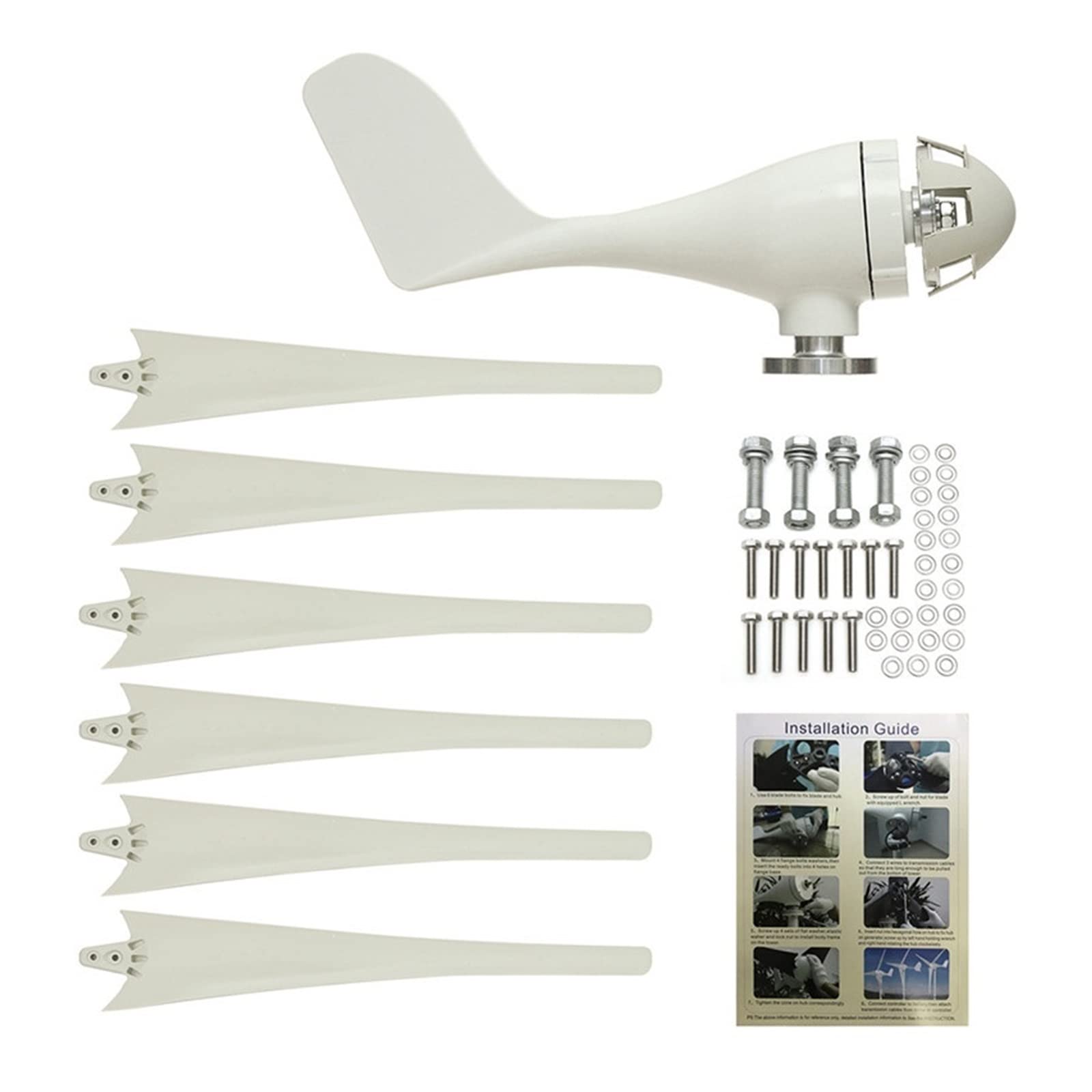Hochleistungs-Windturbinengenerator, 6000 W kleine Windkraftanlage for zu Hause, Generator, Windmühle, geeignet for Straßenlaternen, Überwachung, Boot, 10 kW, 10000 W, mit Controller Hohe Windenergien