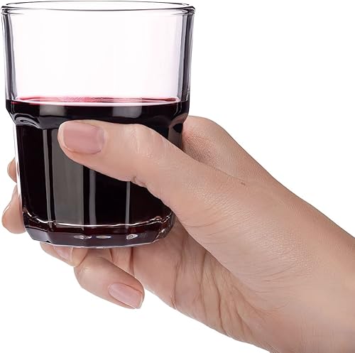 Miniatura 3 de Trattoria "Vino da Tavola" - Juego de vasos de vino apilables sin tallo (colección de caja de regalo)