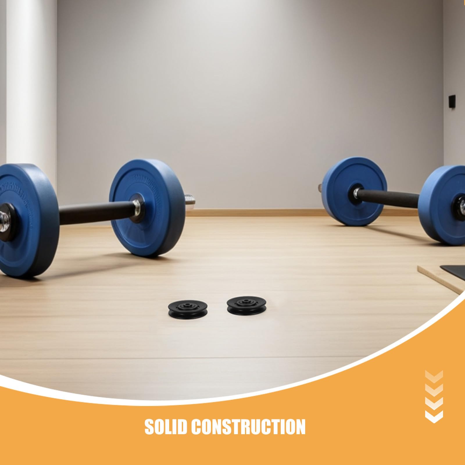 Juego de 8 Poleas de Cojinete para Gimnasio Cubierta Protectora de Polvo, Material Pa6 Resistente, Compatibles Equipos de Gimnasio y Uso en Casa